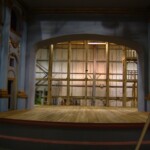 the libertine theatre set stage under construction